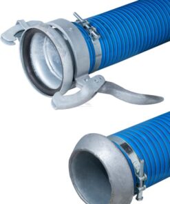 Mang. PVC + racor azul/rojo 6" 4m