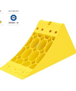 Calzo de rueda Crowny® 36, amarillo, homologado, termoplástico