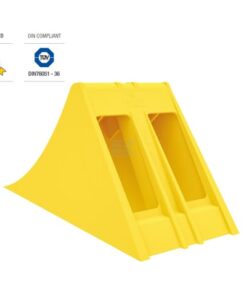 Calzo de rueda Crowny® 36, amarillo, homologado, termoplástico
