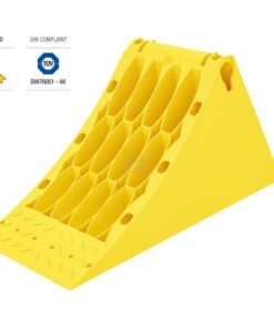 Calzo de rueda Crowny® 46, amarillo, homologado, termoplástico