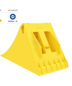 Calzo de rueda Crowny® 46, amarillo, homologado, termoplástico