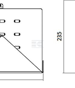 Soporte de calzo con muelle PVC Origamy
