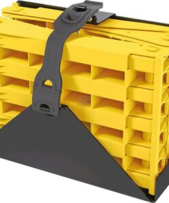 Soporte de calzo negro con muelle PVC Origamy