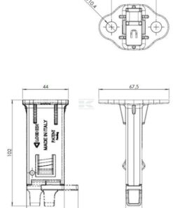 Soporte de calzo de rueda Beam®, simple, para Origamy® 36