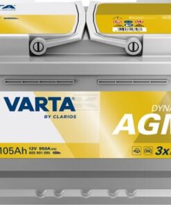 Batería, 12V 105Ah 950A, A4 VARTA Dynamic AGM