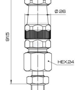 Boquilla de pulverización M60 15mm