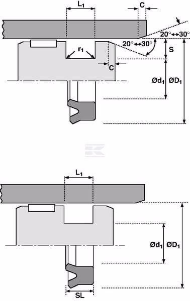 Empaquetadura pistón 110x100x8mm Hallite