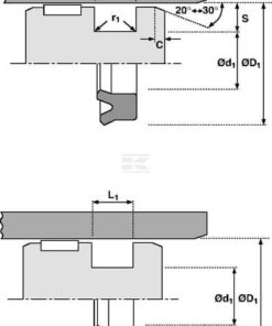 Empaquetadura pistón 40x30x10mm Hallite