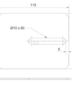 Rascador 90x2x115mm