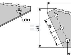 Hoja 403x210x8 Strautmann