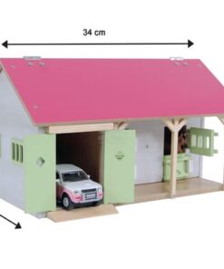 Caballeriza con 2 cajas, rosa 1:32 5 Caballeriza con 2 cajas, rosa 1:32