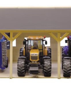 Hangar de madera para 3 tractores