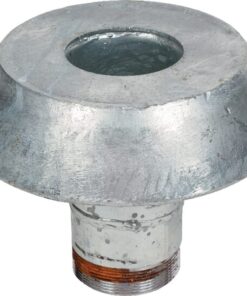 Conexión macho 6" con termninal roscado de 2.1/2"
