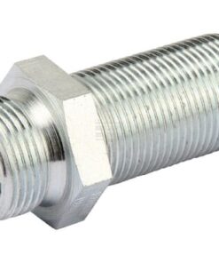 Racor roscado recto plano M22