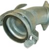 Hembra acodada 6", con brida a 45º