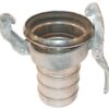 Acoplamiento hembra 4", con terminal para manguera, acero inox.