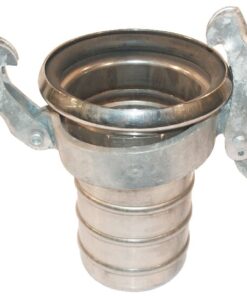 Acoplamiento hembra 4", con terminal para manguera, acero inox.