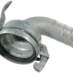 Hembra acodada 6", a 90° para manguera de 4"