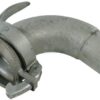Acoplamiento hembra 6" con codo a 90° y boquilla para manguera de 5''