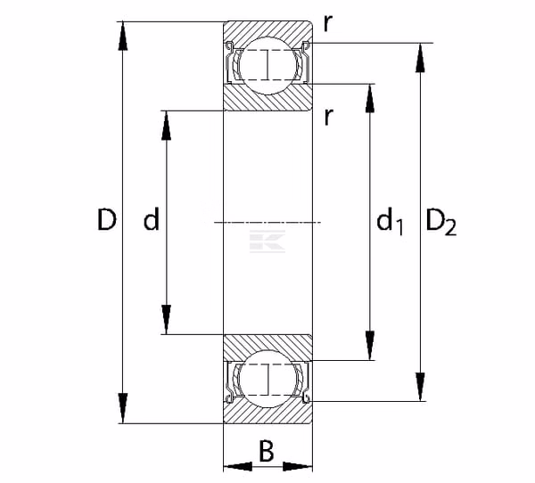 Rodamiento rígido de bolas 40x68x9mm SKF 2 Deep groove ball bearing 40x68x9mm SKF