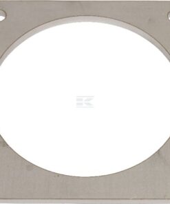 Brida cuadrada de 6" para 4 pernos de fijación, acero inox.