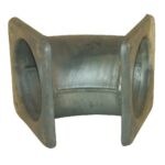 Codo a  45°, con 2x brida 8"