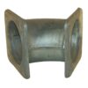 Codo a  45°, con 2x brida 6"