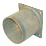 Brida cuadrada 5" + tubo roscado