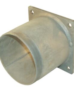Brida cuadrada 4" + tubo roscado
