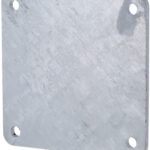 Brida cuadrada con tapa 6"