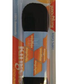 Cordón plano negro 120 cm