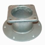 Brida cuadrada 6" - brida redonda 6"