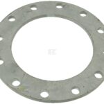 Brida E de 6", 12 orificios, galvanizada