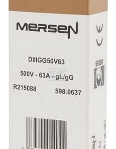 Fusible 500V 63A Longitud 50mm