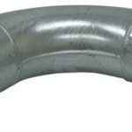 Codo a  90°, con 2x terminales manguera 6"
