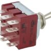 Interruptor 3 polos on-off-on