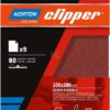 Papel de lija 230x280mm K80 9 Papel de lija 230x280mm K80