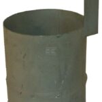 Terminal de 4" para manguera de aspiración, galvanizada