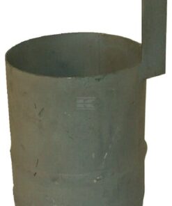 Terminal de 4" para manguera de aspiración, galvanizada