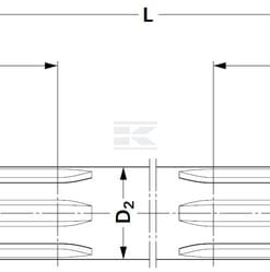 Ejes 250L 1,3/8 2 cara