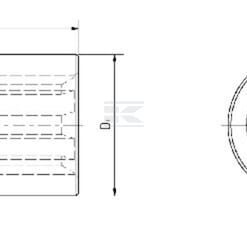Casquillo 45x75x100