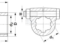 Buje reductor 1-3/8 (6) / Ø32