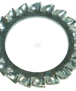 Arandela dentada M4 x 8 x 0,5 mm, acero cincado DIN 6798 Kramp