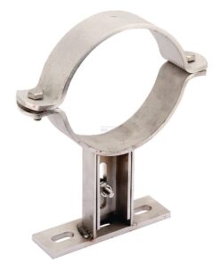 Abrazadera de pared 160 mm RVS