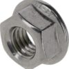 Tuerca hexagonal de brida autoblocante DIN 6923 M6 acero inoxidable A2 Kramp 9 Tuerca hexagonal de brida autoblocante DIN 6923 M6 acero inoxidable A2 Kramp