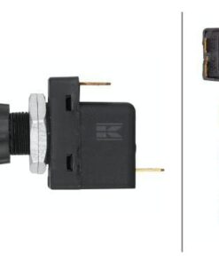 Interruptor tirador, S04, 12V, 3-pin, ON/OFF, halógeno, Ø14,5mm, verde/naranja/rojo
