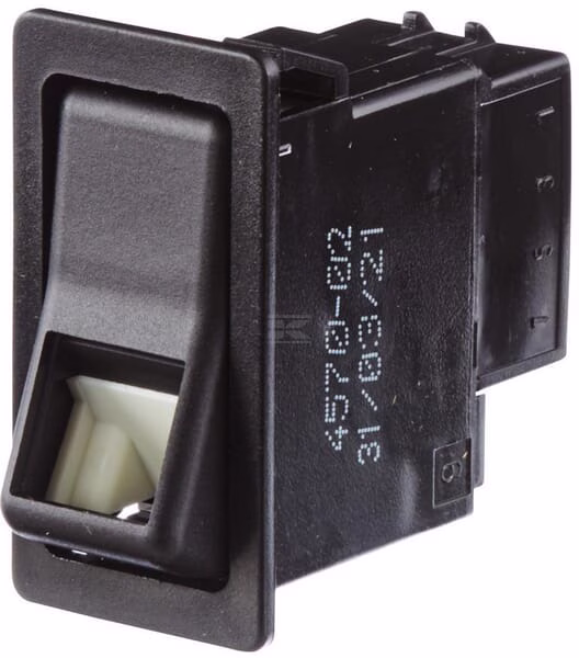 Interruptor basculante, I-0, 4-pin, con función confort 1 Interruptor basculante, I-0, 4-pin, con función confort