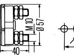 Interruptor principal desconexión batería, S33, 2-pin, 50 A, contacto NA