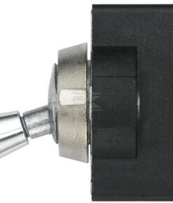 Interruptor basculante, S28, 3-pin, Ø 12,5 mm, cromado