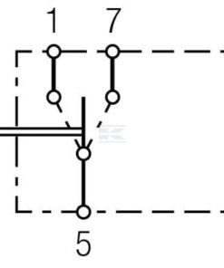 Interruptor basculante, I-0-II, 3-pines, sin función de confort